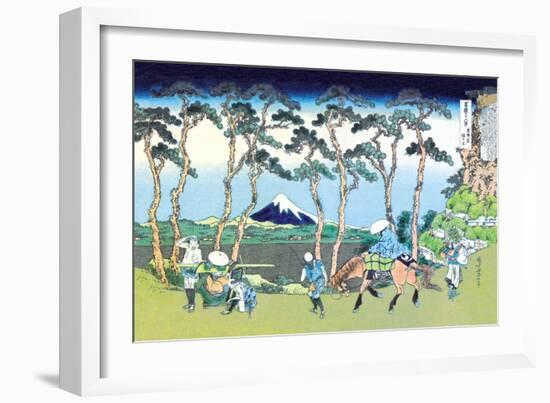 Mount Fuji Pilgrimage-Katsushika Hokusai-Framed Art Print