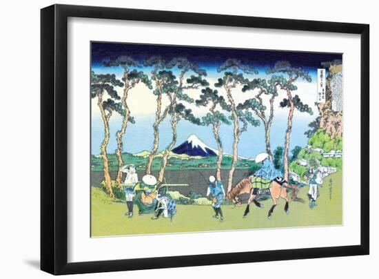 Mount Fuji Pilgrimage-Katsushika Hokusai-Framed Art Print