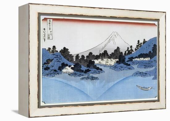 Mount Fuji Reflected in Lake Misaica, from the Series '36 Views of Mount Fuji' ('Fugaku…-Katsushika Hokusai-Framed Premier Image Canvas