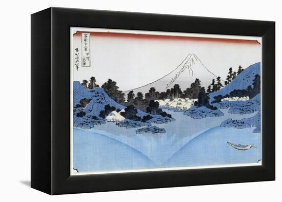 Mount Fuji Reflected in Lake Misaica, from the Series '36 Views of Mount Fuji' ('Fugaku…-Katsushika Hokusai-Framed Premier Image Canvas