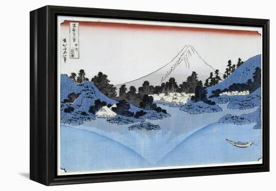 Mount Fuji Reflected in Lake Misaica, from the Series '36 Views of Mount Fuji' ('Fugaku…-Katsushika Hokusai-Framed Premier Image Canvas