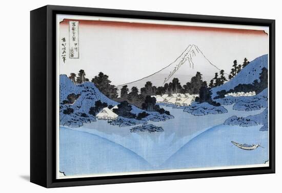 Mount Fuji Reflected in Lake Misaica, from the Series '36 Views of Mount Fuji' ('Fugaku…-Katsushika Hokusai-Framed Premier Image Canvas