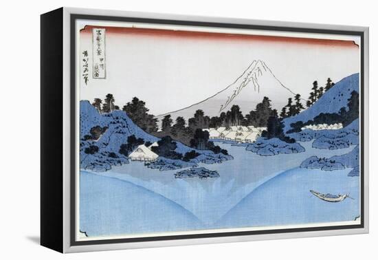 Mount Fuji Reflected in Lake Misaica, from the Series '36 Views of Mount Fuji' ('Fugaku…-Katsushika Hokusai-Framed Premier Image Canvas