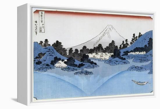 Mount Fuji Reflected in Lake Misaica, from the Series '36 Views of Mount Fuji' ('Fugaku…-Katsushika Hokusai-Framed Premier Image Canvas