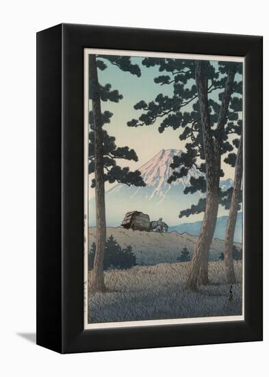 Mount Fuji Seen from Tagonoura in the Evening-Kawase Hasui-Framed Premier Image Canvas