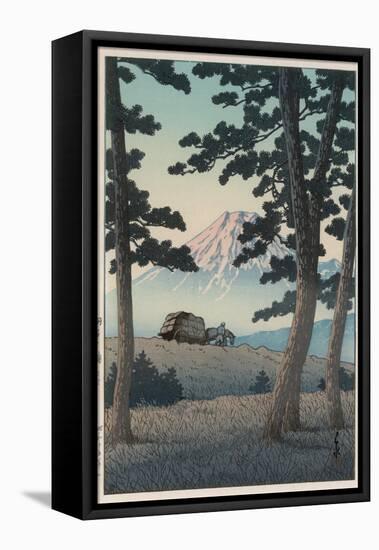 Mount Fuji Seen from Tagonoura in the Evening-Kawase Hasui-Framed Premier Image Canvas