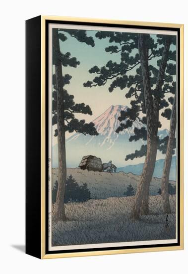 Mount Fuji Seen from Tagonoura in the Evening-Kawase Hasui-Framed Premier Image Canvas