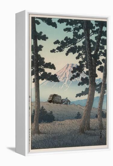 Mount Fuji Seen from Tagonoura in the Evening-Kawase Hasui-Framed Premier Image Canvas