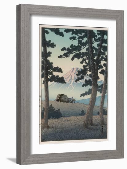 Mount Fuji Seen from Tagonoura in the Evening-Kawase Hasui-Framed Giclee Print