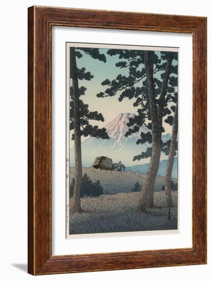 Mount Fuji Seen from Tagonoura in the Evening-Kawase Hasui-Framed Giclee Print