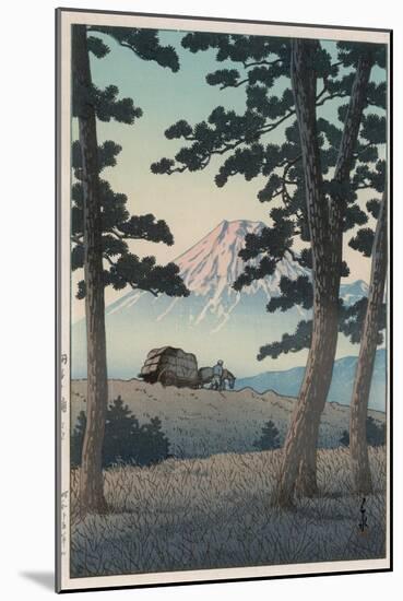 Mount Fuji Seen from Tagonoura in the Evening-Kawase Hasui-Mounted Giclee Print