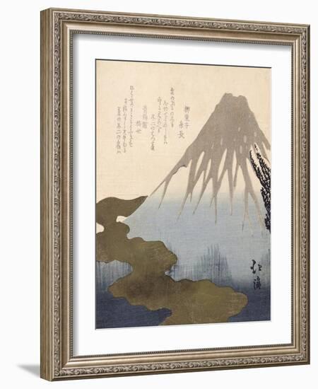 Mount Fuji under the Snow-Toyota Hokkei-Framed Giclee Print