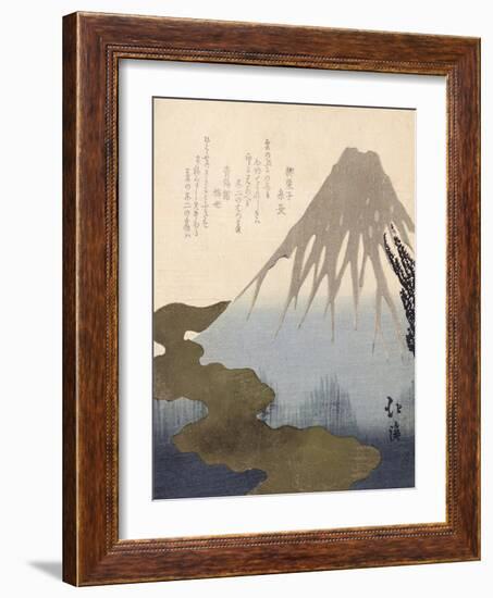 Mount Fuji under the Snow-Toyota Hokkei-Framed Giclee Print