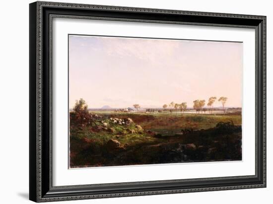 Mount Fyans Woolshed (The Woolshed Near Camperdow), 1869-Louis Buvelot-Framed Giclee Print