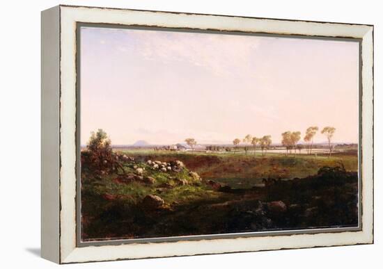 Mount Fyans Woolshed (The Woolshed Near Camperdow), 1869-Louis Buvelot-Framed Premier Image Canvas