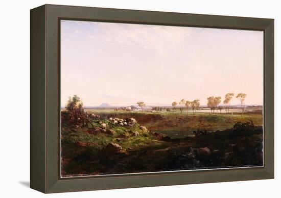 Mount Fyans Woolshed (The Woolshed Near Camperdow), 1869-Louis Buvelot-Framed Premier Image Canvas