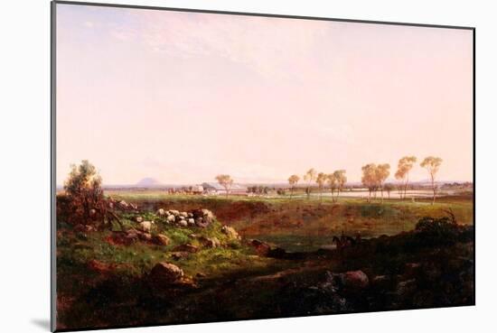 Mount Fyans Woolshed (The Woolshed Near Camperdown)-Louis Buvelot-Mounted Giclee Print