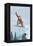 Mount Hood, Oregon, Snowboarder Jumping-Lantern Press-Framed Stretched Canvas