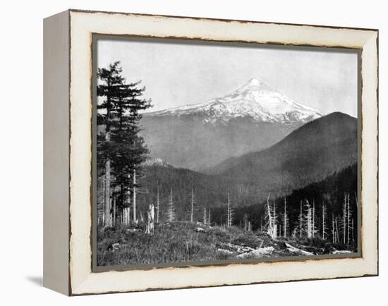 Mount Hood, Oregon, USA, 1893-John L Stoddard-Framed Premier Image Canvas