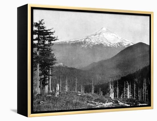 Mount Hood, Oregon, USA, 1893-John L Stoddard-Framed Premier Image Canvas