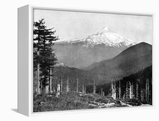 Mount Hood, Oregon, USA, 1893-John L Stoddard-Framed Premier Image Canvas