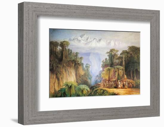 Mount Kanchenjunga from Darjeeling-Edward Lear-Framed Photographic Print