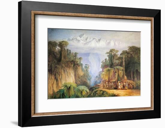 Mount Kanchenjunga from Darjeeling-Edward Lear-Framed Photographic Print