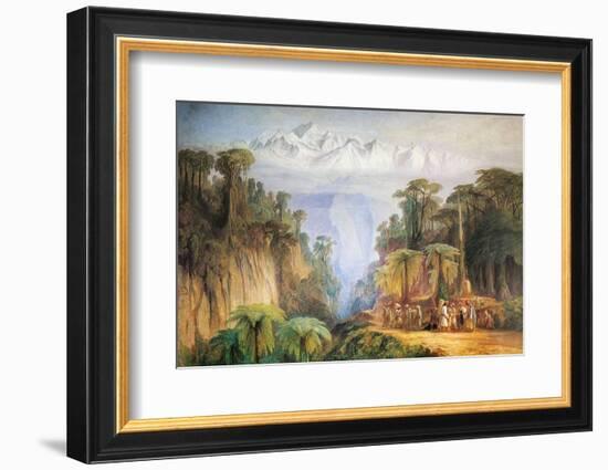 Mount Kanchenjunga from Darjeeling-Edward Lear-Framed Photographic Print