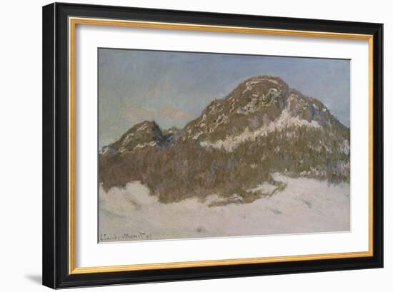 Mount Kolsaas in Sunlight, 1895-Claude Monet-Framed Giclee Print