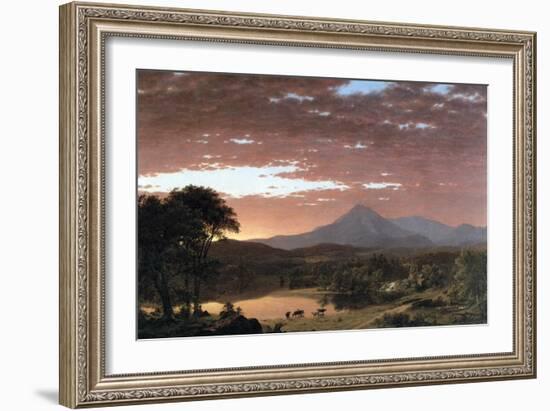 Mount Ktaadn (Katahdin)-Frederic Edwin Church-Framed Art Print