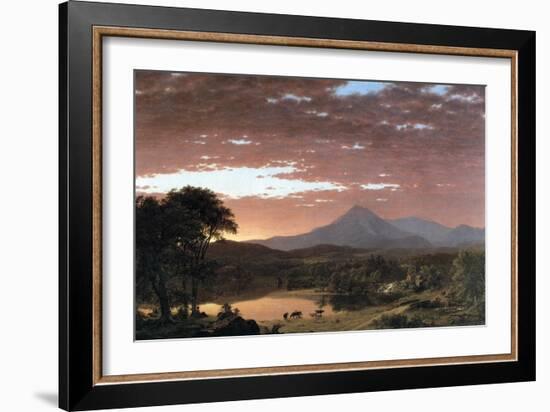 Mount Ktaadn (Katahdin)-Frederic Edwin Church-Framed Art Print