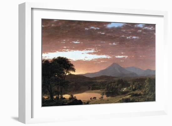 Mount Ktaadn (Katahdin)-Frederic Edwin Church-Framed Art Print