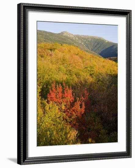 Mount Lafayette in fall, White Mountain National Forest, New Hampshire, USA-Jerry & Marcy Monkman-Framed Photographic Print