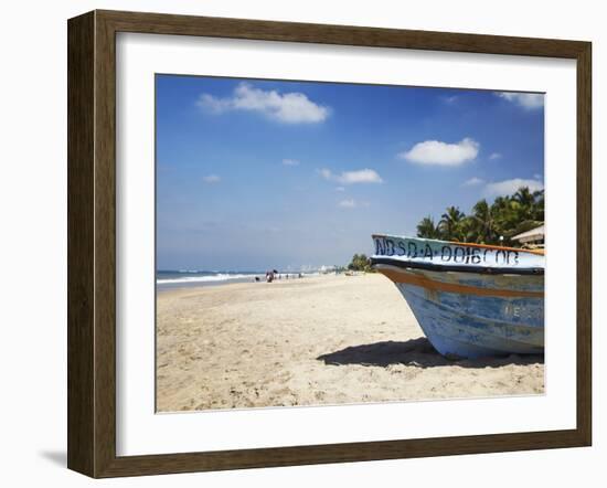 Mount Lavinia Beach, Mount Lavinia, Colombo, Sri Lanka, Asia-Ian Trower-Framed Photographic Print