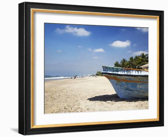 Mount Lavinia Beach, Mount Lavinia, Colombo, Sri Lanka, Asia-Ian Trower-Framed Photographic Print