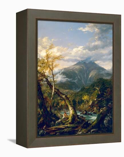 Mount Marcy from the Opalescent River, 1847 (Oil on Canvas)-Thomas Cole-Framed Premier Image Canvas