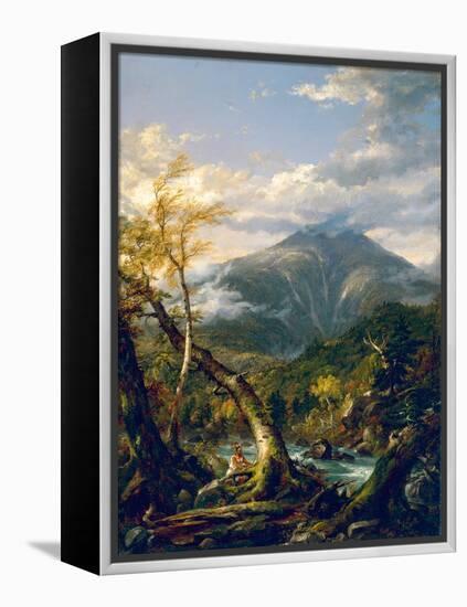 Mount Marcy from the Opalescent River, 1847 (Oil on Canvas)-Thomas Cole-Framed Premier Image Canvas