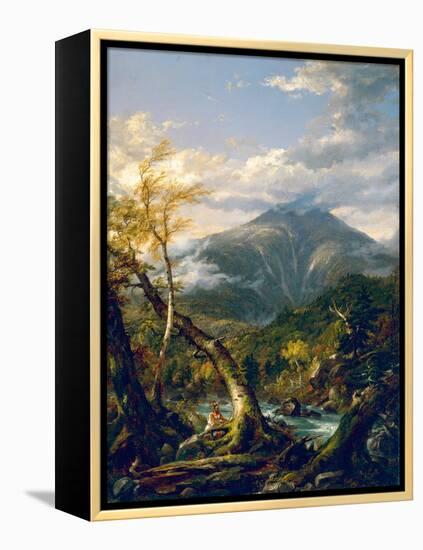 Mount Marcy from the Opalescent River, 1847 (Oil on Canvas)-Thomas Cole-Framed Premier Image Canvas