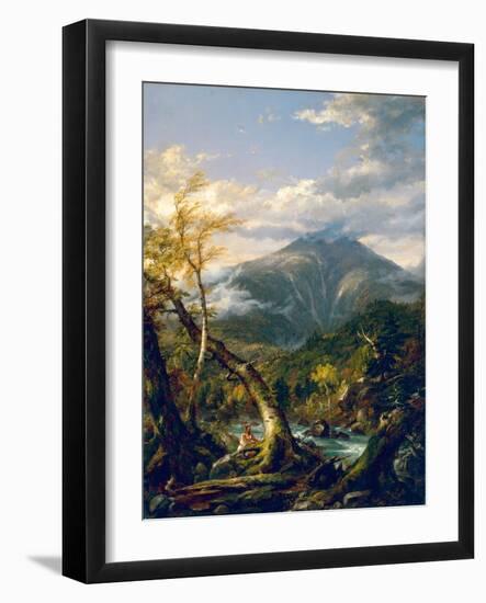 Mount Marcy from the Opalescent River, 1847 (Oil on Canvas)-Thomas Cole-Framed Giclee Print