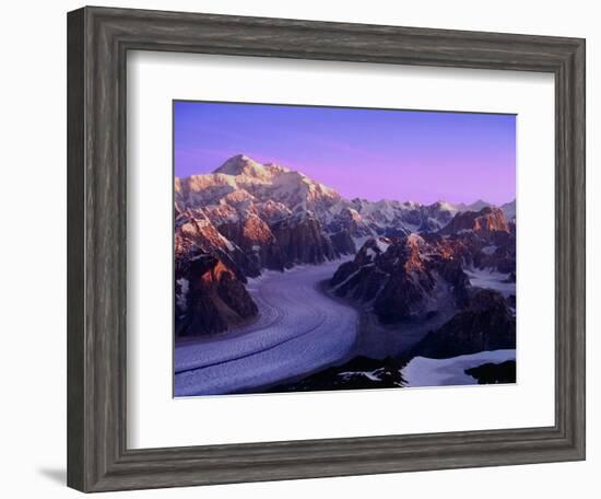 Mount McKinley and Ruth Glacier-Danny Lehman-Framed Photographic Print