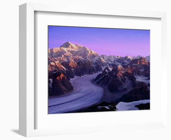 Mount McKinley and Ruth Glacier-Danny Lehman-Framed Photographic Print