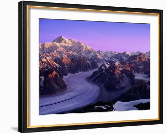 Mount McKinley and Ruth Glacier-Danny Lehman-Framed Photographic Print