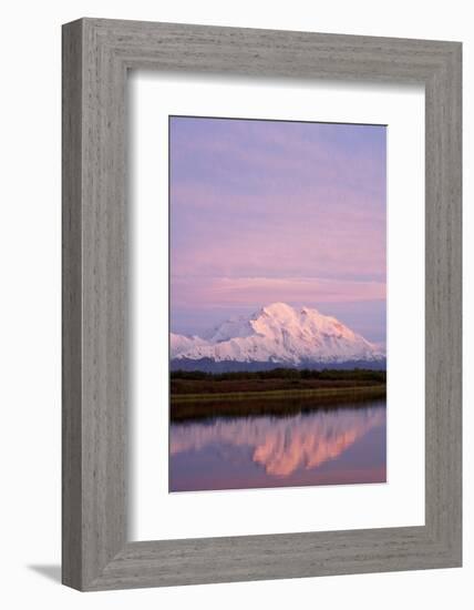 Mount Mckinley at Sunset in Denali National Park-Paul Souders-Framed Photographic Print