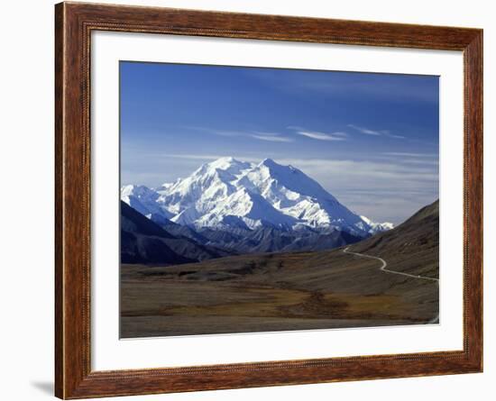 Mount Mckinley, Denali National Park, Alaska, USA-John Warburton-lee-Framed Photographic Print