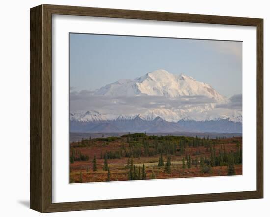 Mount Mckinley (Mount Denali) at Sunset in Fall, Denali National Park and Preserve, Alaska-James Hager-Framed Photographic Print