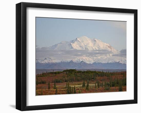 Mount Mckinley (Mount Denali) at Sunset in Fall, Denali National Park and Preserve, Alaska-James Hager-Framed Photographic Print