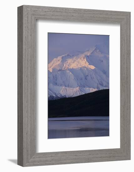 Mount McKinley, Wonder Lake, Sunrise, Denali National Park, Alaska, USA-Gerry Reynolds-Framed Photographic Print