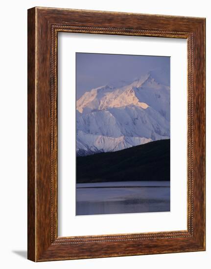 Mount McKinley, Wonder Lake, Sunrise, Denali National Park, Alaska, USA-Gerry Reynolds-Framed Photographic Print