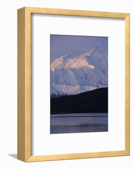 Mount McKinley, Wonder Lake, Sunrise, Denali National Park, Alaska, USA-Gerry Reynolds-Framed Photographic Print