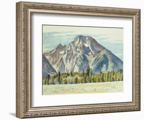 Mount Moran, 1946-Edward Hopper-Framed Giclee Print